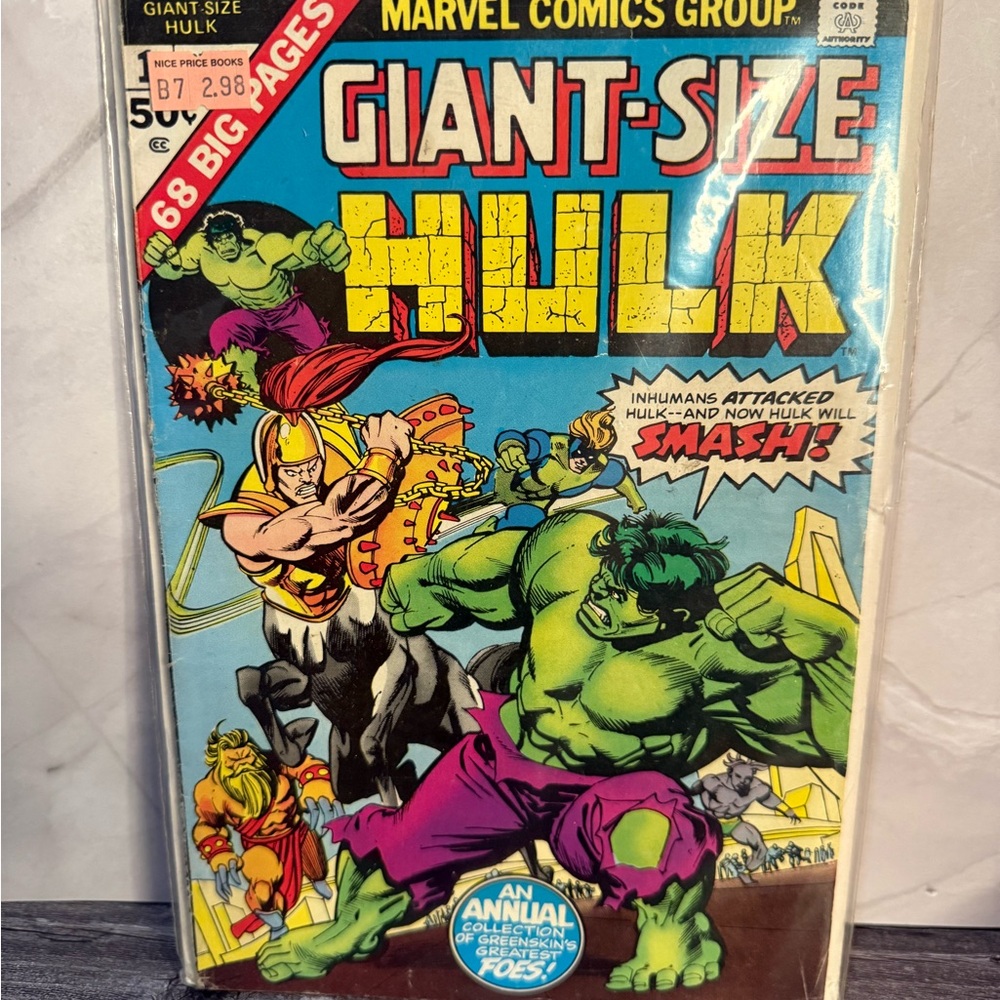 Vintage 1975 Giant-Size Hulk #1 comic book